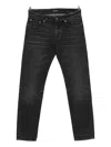Salvatore Santoro Whiskering-effect Jeans In Black