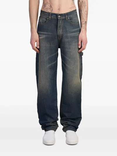 Salvatore Santoro Wide-leg Jeans In Blue
