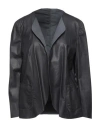 Salvatore Santoro Woman Suit Jacket Midnight Blue Size 8 Ovine Leather In Blue