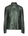 Salvatore Santoro Woman Jacket Emerald Green Size 8 Ovine Leather In Green