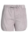 Salvatore Santoro Woman Shorts & Bermuda Shorts Lilac Size 6 Ovine Leather In Purple