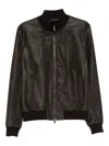 Salvatore Santoro Zip-fastening Bomber Jacket In Brown