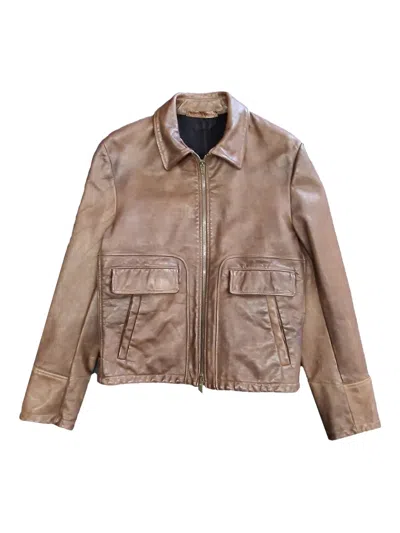 Salvatore Santoro Zip Pocket Jacket In Brown