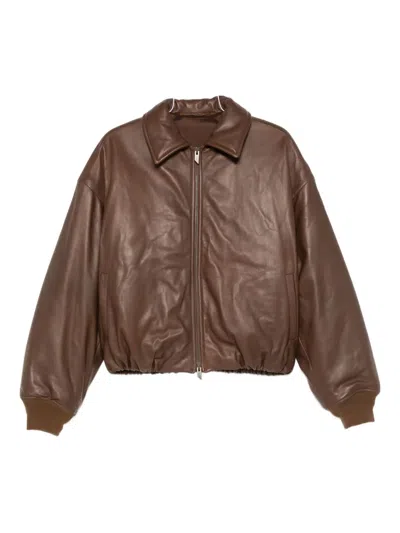 Salvatore Santoro Zip-up Jacket In Brown