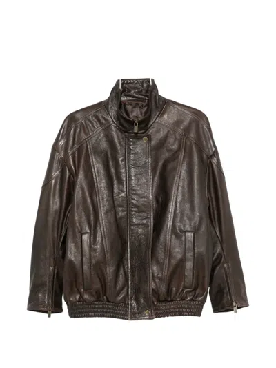 Salvatore Santoro Zip-cuff Jacket In Burgundy