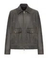 Salvatore Santoro Flap-pocket Leather Jacket In Brown