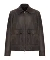 Salvatore Santoro Flap-pocket Leather Jacket In Brown