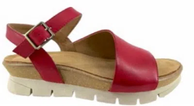 Salvia Barr Sandal In Red