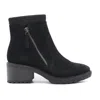 Salvia Demi Boot In Black Suede In Multi
