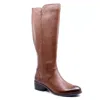 SALVIA GILLY CALF-HIGH BOOT IN PEBBLE CUOIO