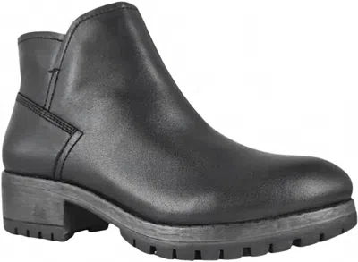 Salvia Women's Chi Chunky Heeled Boots In Black In Gray