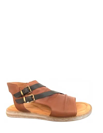 Salvia Women's Edy Sandal In Cuoio/black In Multi