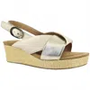 Salvia Women's Flor Sling-back Sandal In Ivory/greek Gold