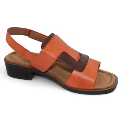 Salvia Women Maxim Sandal In Apricot/brown In Multi