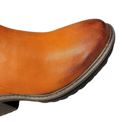 Salvia Women's Meara Leather Boots In Sundial In Brown