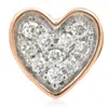 Salvini I Segni Rose Gold Diamond Heart Single Earring