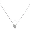 Salvini I Segni White Gold 0.05 Ct Diamond Heart Necklace