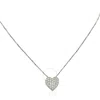 Salvini I Segni White Gold 0.37 Ct Diamond Heart Necklace