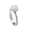 Salvini Ladies White Gold Heart Detail Diamond Ring In White/gold Tone