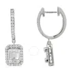 Salvini Magia White Gold 0.87 Ct Baguette Cut Gh Diamond Earrings