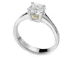 Salvini White Gold 0.20 Ct Diamond Solitaire Ring