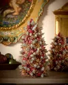 Salzburg Creations 18" Glittering Garnet Tree Christmas Decoration In Multi