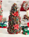 Salzburg Creations 18" Regal Poinsettia Christmas Tree In Multi