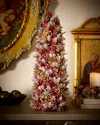 Salzburg Creations 24" Glittering Garnet Tree Christmas Decoration In Red