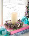 Salzburg Creations Merry And Bright 4" Candle Ring Wreath In Multi