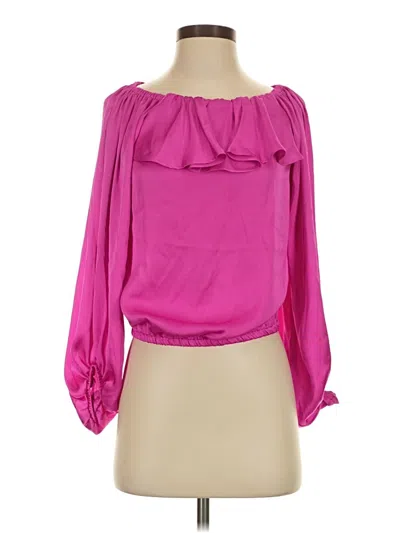 Pre-owned Sam & Jess 3/4 Sleeve T-shirt In Pink