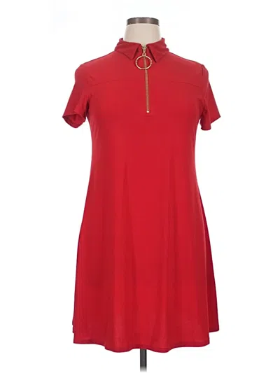 Pre-owned Sam & Jess Casual Dress In Red