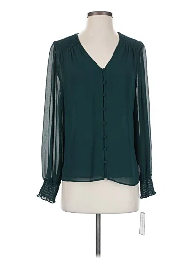 Sam & Jess Long Sleeve Blouse In Teal