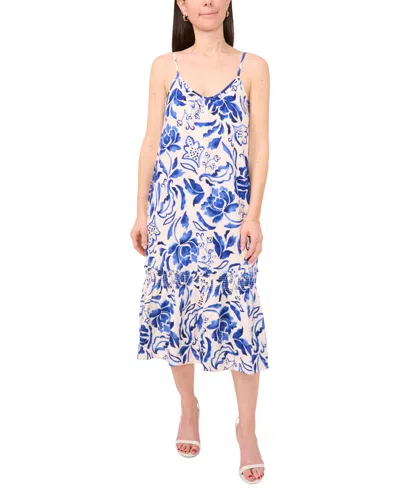 Sam & Jess Petite Printed V-neck Sleeveless Dress