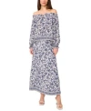 Sam & Jess Sam Jess Womens Floral Print Off The Shoulder Top Maxi Skirt In Multi