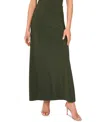 Sam & Jess Women's A-line Pull-on Maxi Skirt In Green