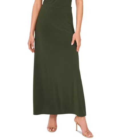Sam & Jess Women's A-line Pull-on Maxi Skirt In Green