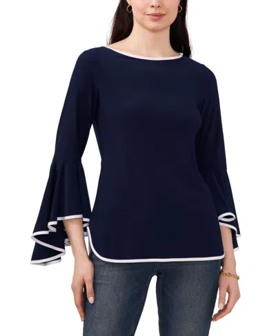 Sam & Jess Women's Bell-sleeve Top In Navy