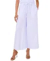 Sam & Jess Women's Drawstring Pull-on Wide-leg Pants In White