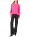 Sam & Jess Women's Embellished Pearl Crewneck Sweater In Pink