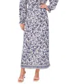 Sam & Jess Sam Jess Womens Floral Print Off The Shoulder Top Maxi Skirt In Provence