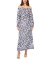 Sam & Jess Sam Jess Womens Floral Print Off The Shoulder Top Maxi Skirt In Provence