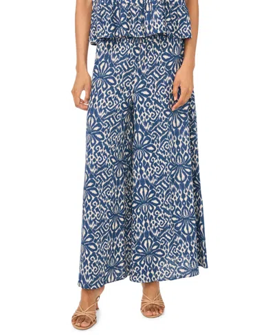 Sam & Jess Women's Pull-on Smocked Waist Pants In Blue