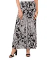 Sam & Jess Women's Relaxed Wide-leg Pull-on Pants In Black