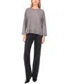 Sam & Jess Women's Rhinestone Long Sleeve Sweater In Gray