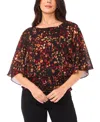Sam & Jess Women's Smocked-waist Top In Multi
