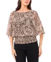 Sam & Jess Women's Smocked-waist Top In Multi