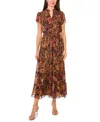 Sam & Jess Women's Tiered Maxi Dress In Brown