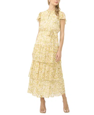 Sam & Jess Women's Tiered Maxi Dress In Neutral