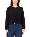 Sam & Jess Women's Twist Waist Knit Top In Brown