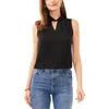 Sam & Jess Women's Sleeveless Twist-neck Top In Black